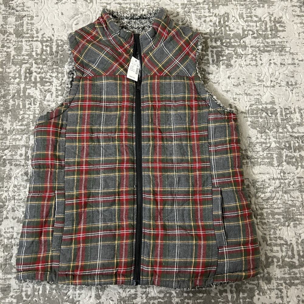Maurices Women’s Plaid Sherpa Soft Fuzzy Lining Vest Size XL - NWT!
